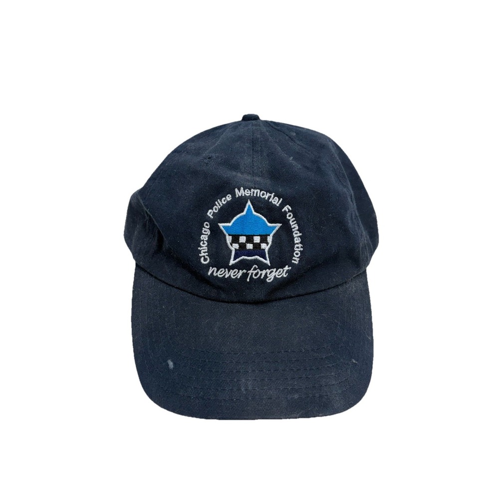 Chicago Police Memorial Foundation Hat Men Adjustable Law Enforcement Navy Blue